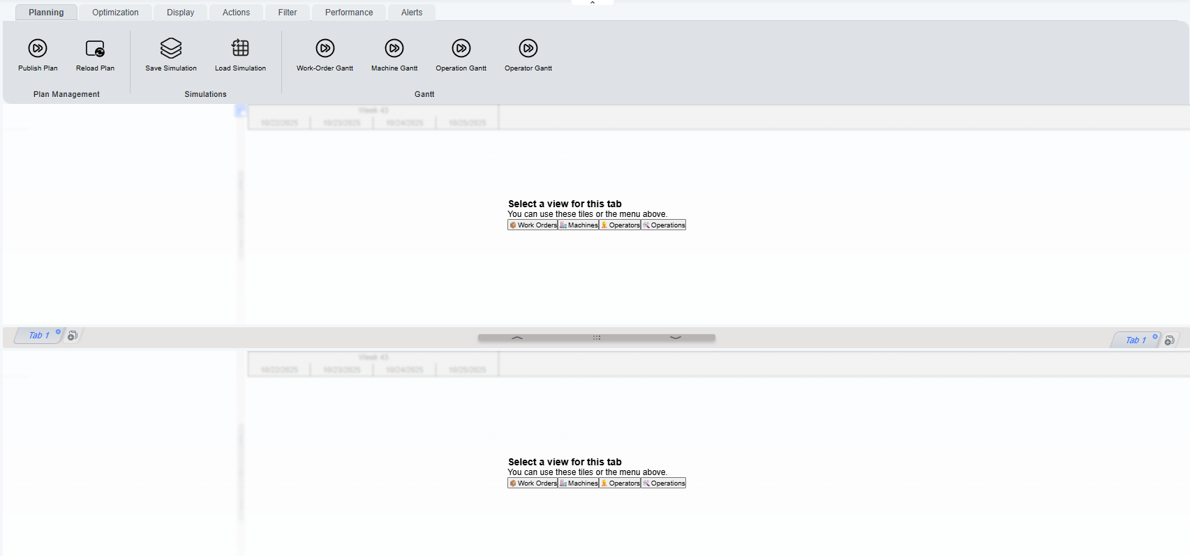 Gantt view